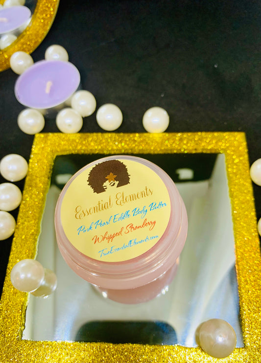 Pink Pearl Edible Body butter Whipped Strawberry