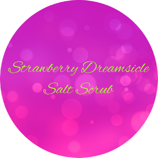 Organic Strawberry Dreamsicle  Salt Scrub